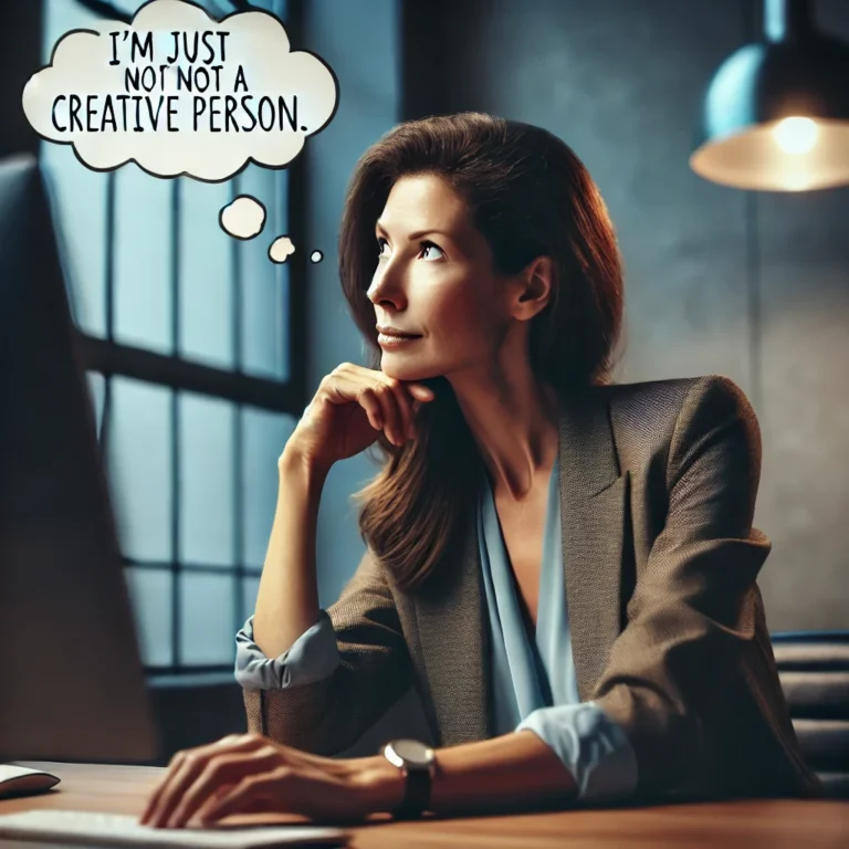 "I'm just not a creative person"