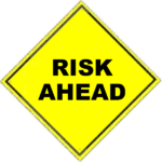 Risk Averse Caution Sign