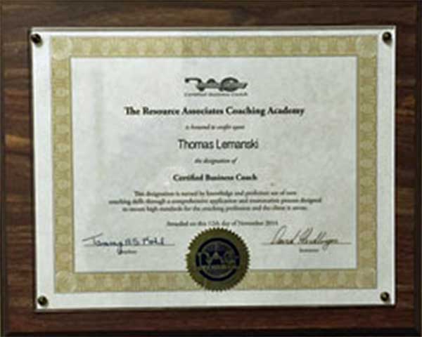 Coaching Certificate