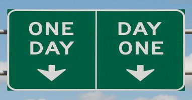 Day one- One Day Sign