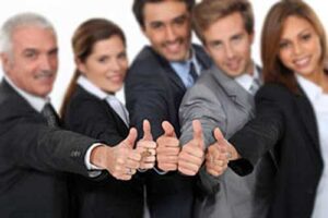 thumbs up team
