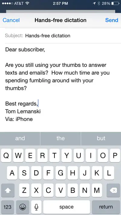 Phone Screen Shot