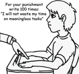 Discipline cartoon