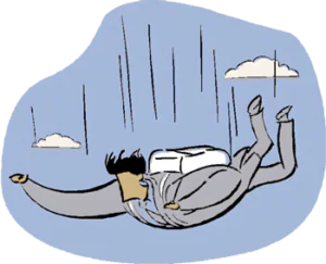 Your Mind Is Like A Parachute 1 Sky Diver falling