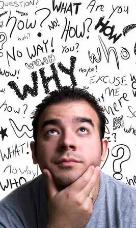 Man Pondering Word Selection