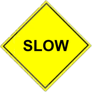 Slow Warning Sign
