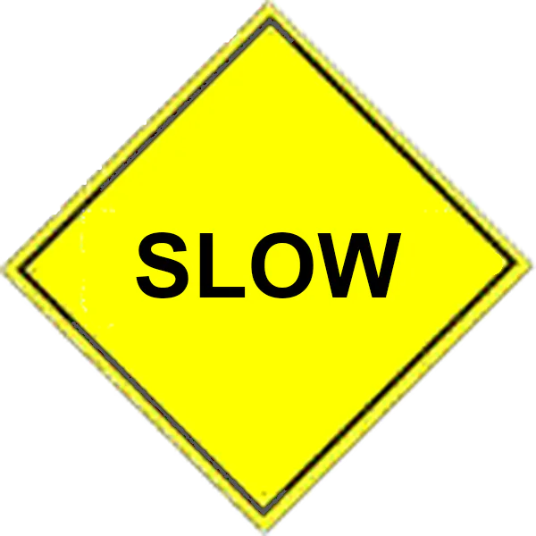 Slow Warning Sign