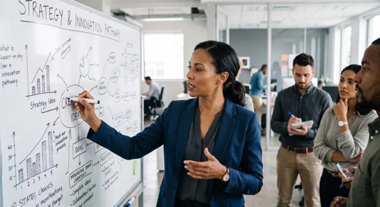 Woman Leader in Flow State