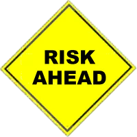 Risk Averse Caution Sign
