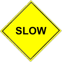 Slow Warning Sign