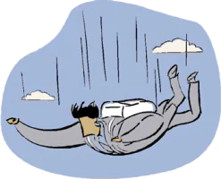 Sky Diver falling